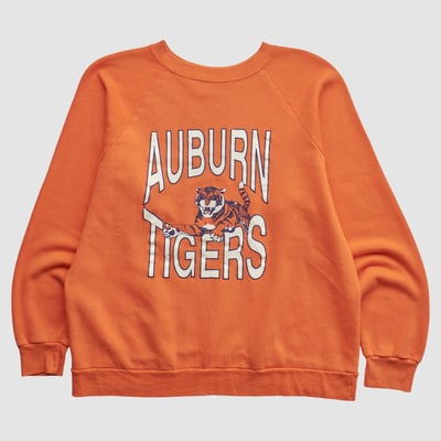 Auburn Tigers Elert Sportswear 80s Pullover Sweatshirt - Orange - XS by Fanatics Real Vintage