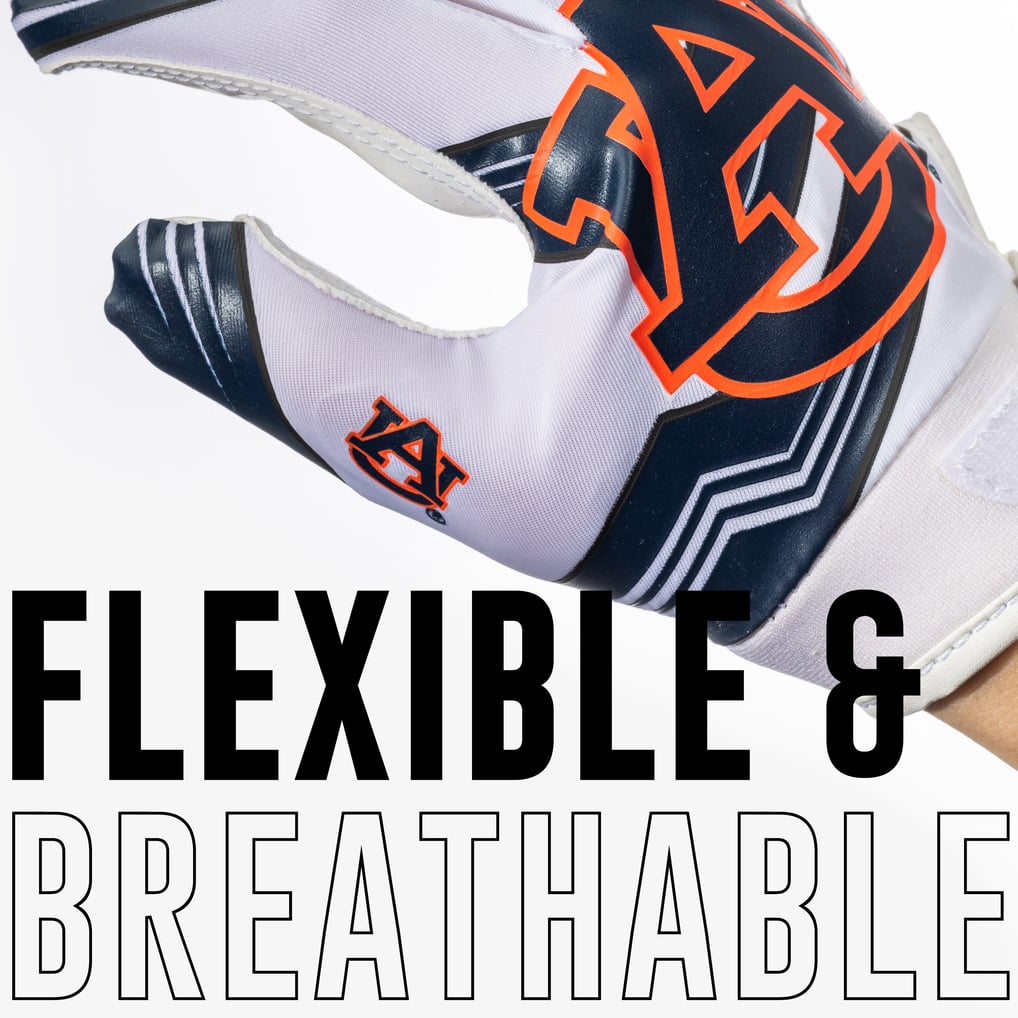 Franklin Sports Auburn Tigers Youth Football Gloves