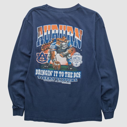 Auburn Tigers Gildan 2011 Long Sleeve T-shirt - Navy - S by Fanatics Real Vintage