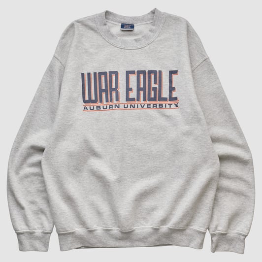 Auburn Tigers MV Sport 2010s Pullover Sweatshirt - Heather Gray - XS by Fanatics Real Vintage