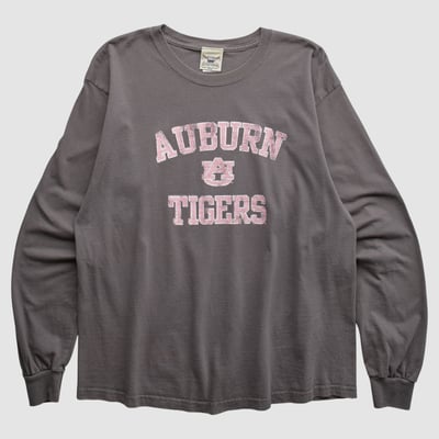 Auburn Tigers Oarsman 2000s Long Sleeve T-shirt - Charcoal - M by Fanatics Real Vintage
