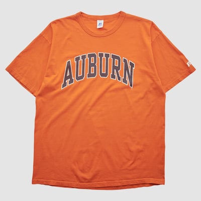 Auburn Tigers Russell 2000s T-shirt - Orange - L by Fanatics Real Vintage