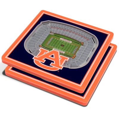 Auburn Tigers Fanpoint 3D StadiumView Coasters