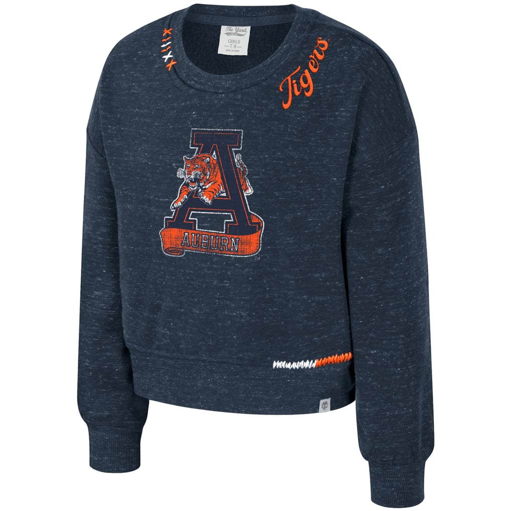 Colosseum Auburn Tigers Girls Youth Navy Just a Minute Sweatshirt
