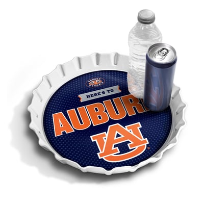 Auburn Tigers IDNA 13" Bottle Cap Serving Tray