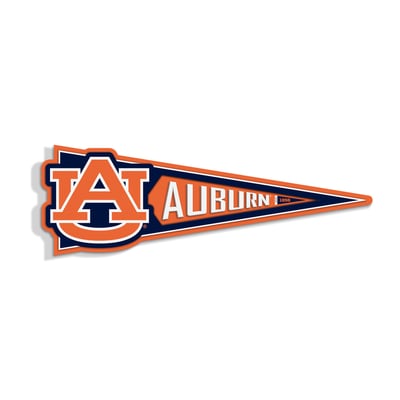 Auburn Tigers IDNA 23" 3D Pennant Wall Art