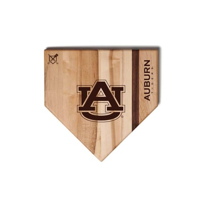 Auburn Tigers Jardine Baseball BBQ 12" x 12" Home Plate Cutting Board