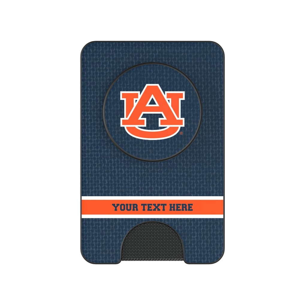 Auburn Tigers Keyscaper Personalized Endzone Solid PopSockets Magnetic Wallet