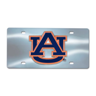 Auburn Tigers Logo Brands Chrome Diecast License Plate