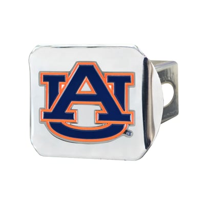 Auburn Tigers Logo Brands Chrome Hitch Cover
