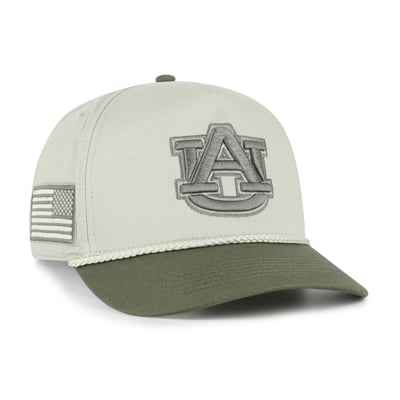 Auburn Tigers '47 Operation Hat Trick Rope Hitch Adjustable Hat - Light Green/Hunter Green