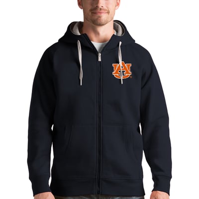 Auburn Tigers Antigua Victory Full-Zip Hoodie - Charcoal