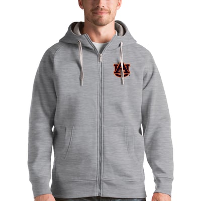 Auburn Tigers Antigua Victory Full-Zip Hoodie - Gray