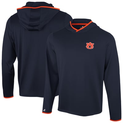  Auburn Tigers Antigua Brink Color Pop Long Sleeve Hoodie T-Shirt - Navy