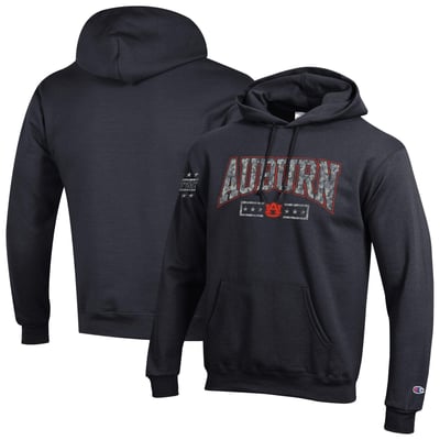 Auburn Tigers Champion Operation Hat Trick Camo Script Powerblend Fleece Hoodie - Black