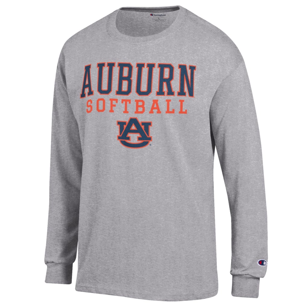 Auburn Tigers Champion Softball Stack Long Sleeve T-Shirt - Gray
