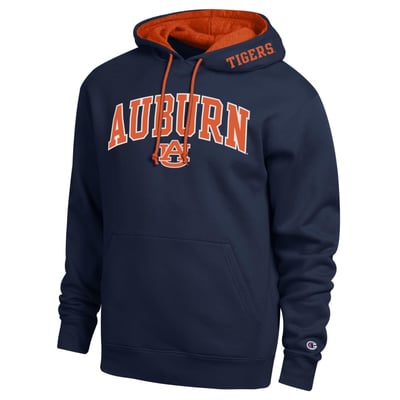  Auburn Tigers Champion Arch Tackle Twill Hoodie - Navy