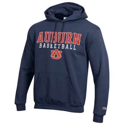 Auburn Tigers Champion Basketball Icon Hoodie - Navy