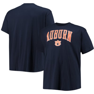 Auburn Tigers Champion Big & Tall Arch Over Wordmark T-Shirt - Navy