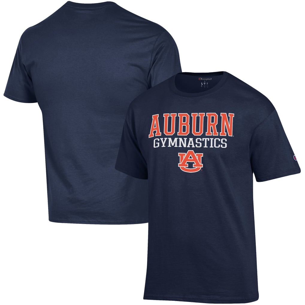  Auburn Tigers Champion Gymnastics Stack T-Shirt - Navy