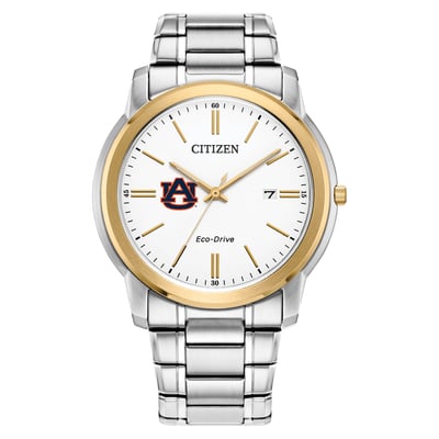 Auburn Tigers Citizen Watch Eco-Drive Two-Tone Steel Watch