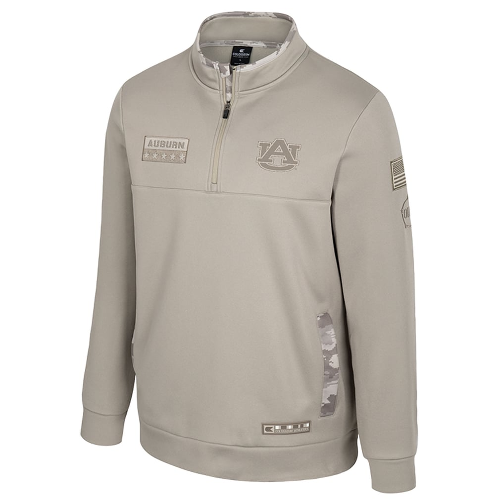 Auburn Tigers Colosseum Operation Hat Trick Battalion Quarter-Zip Pullover - Oatmeal