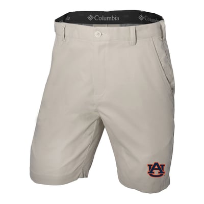 Auburn Tigers Columbia Omni-Wick Lie Angle Shorts - Khaki
