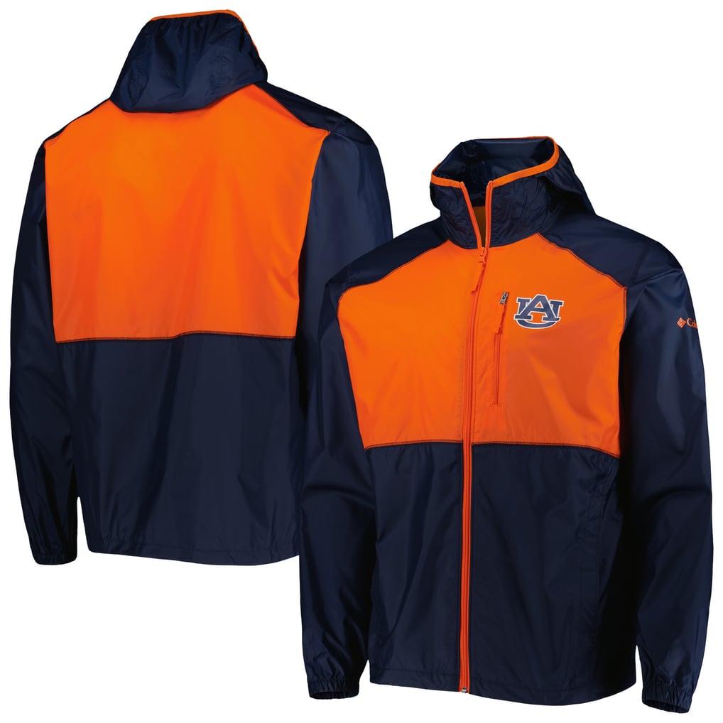 Auburn Tigers Columbia Flash Forward Full-Zip Windbreaker Jacket - Navy