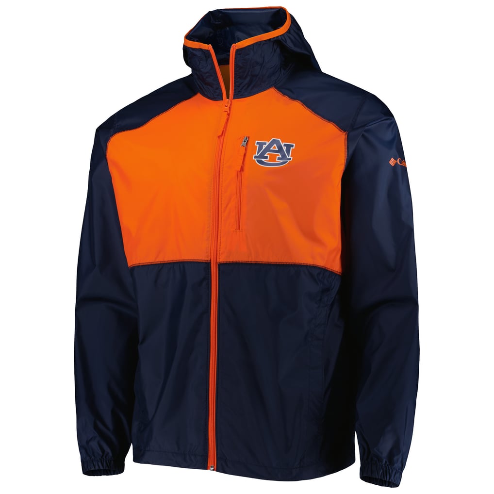 Auburn Tigers Columbia Flash Forward Full-Zip Windbreaker Jacket - Navy