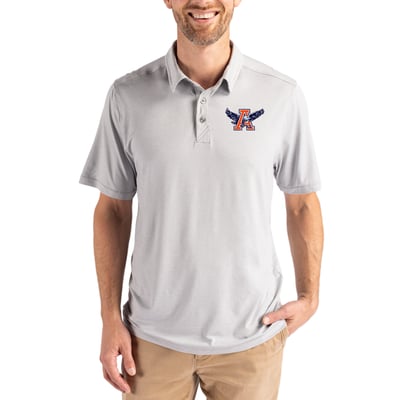 Auburn Tigers Cutter & Buck Coastline Epic Comfort Eco Recycled Polo - Gray