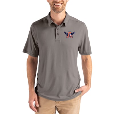 Auburn Tigers Cutter & Buck Coastline Epic Comfort Eco Recycled Polo - Gray