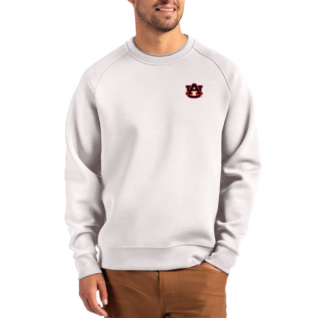 Auburn Tigers Cutter & Buck Roam Recycled Pullover - Gray