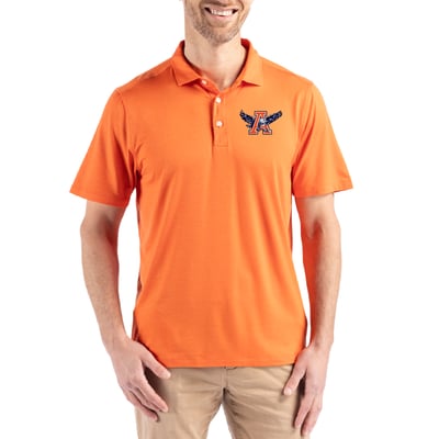 Auburn Tigers Cutter & Buck Coastline Epic Comfort Eco Recycled Polo - Orange