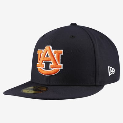 Auburn Tigers New Era Core 59FIFTY Fitted Hat - Navy