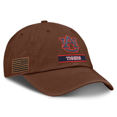 Auburn Tigers Nike 2026 Military Appreciation Club Adjustable Hat - Brown