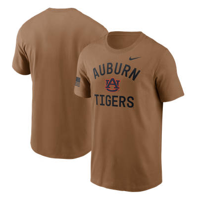 Auburn Tigers Nike 2026 Military Appreciation Sideline Dri-FIT T-Shirt - Brown