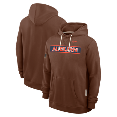 Auburn Tigers Nike 2026 Military Appreciation Sideline Standard Issue Dri-FIT Hoodie - Brown