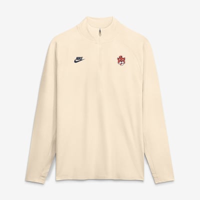  Auburn Tigers Nike Stride Raglan Dri-FIT Half-Zip Pullover - Cream