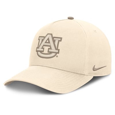 Auburn Tigers Nike Rise Adjustable Hat - Natural