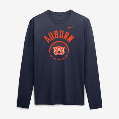 Auburn Tigers Nike 2026 Courtside Basketball Shootaround Legend Dri-FIT Long Sleeve T-Shirt - Navy