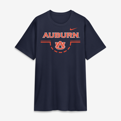  Auburn Tigers Nike Courtside Legend T-Shirt - Navy