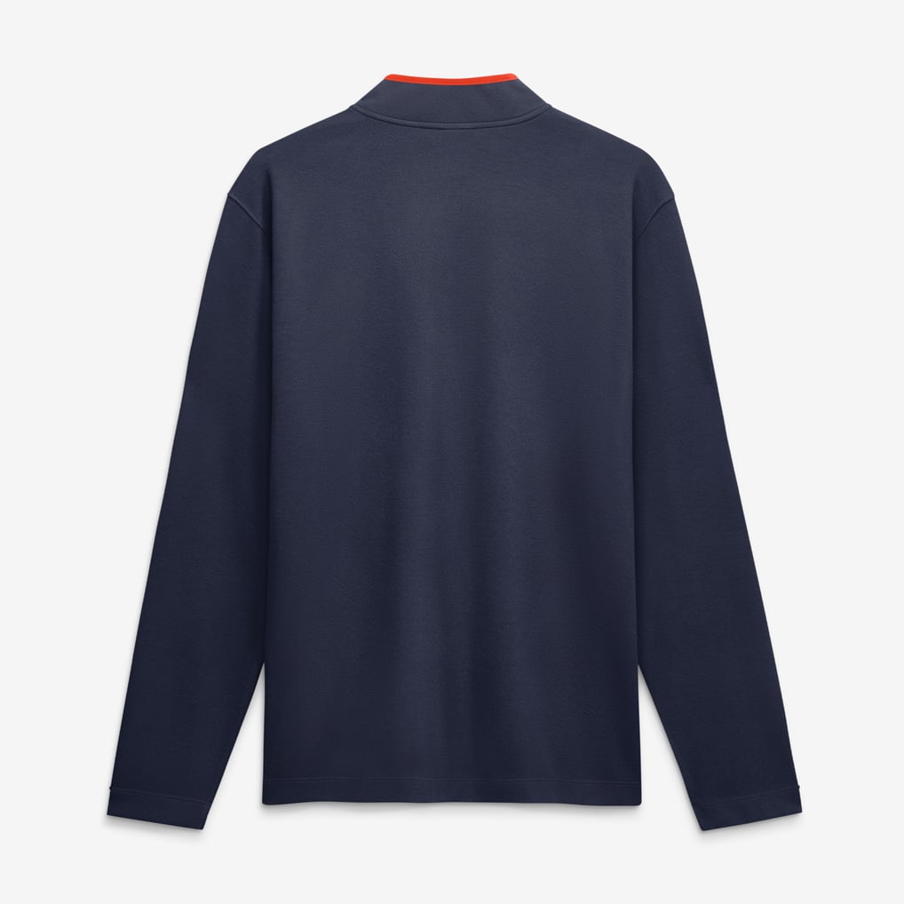  Auburn Tigers Nike Courtside Victory Dri-FIT Half-Zip Pullover - Navy