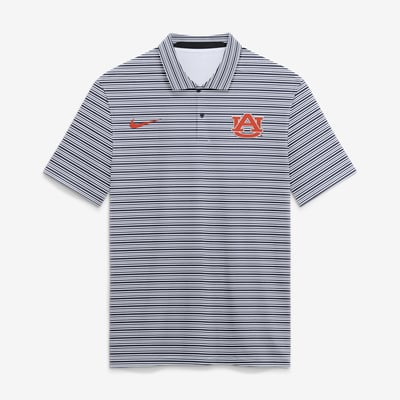  Auburn Tigers Nike Primetime Vapor Striped Dri-FIT Polo - Navy