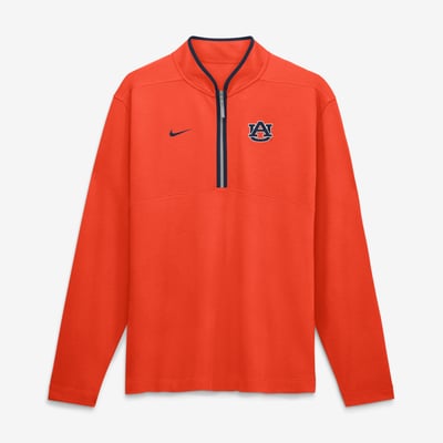  Auburn Tigers Nike Courtside Victory Dri-FIT Half-Zip Pullover - Orange