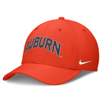 Auburn Tigers Nike Letter Rise SwooshFlex Dri-FIT Hat - Orange