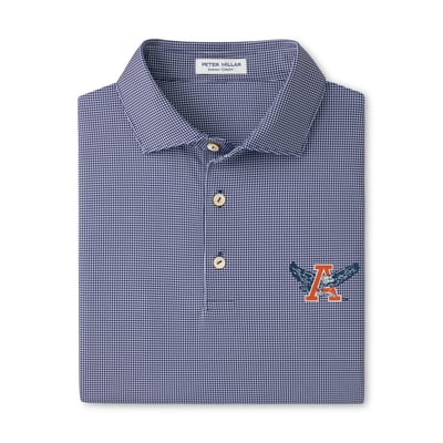  Auburn Tigers Peter Millar Border Performance Jersey Polo - Navy