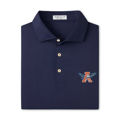  Auburn Tigers Peter Millar Hugo Performance Jersey Polo - Navy