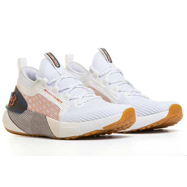 Auburn Tigers Under Armour HOVR Phantom 3 Running Shoes - White display picture 1