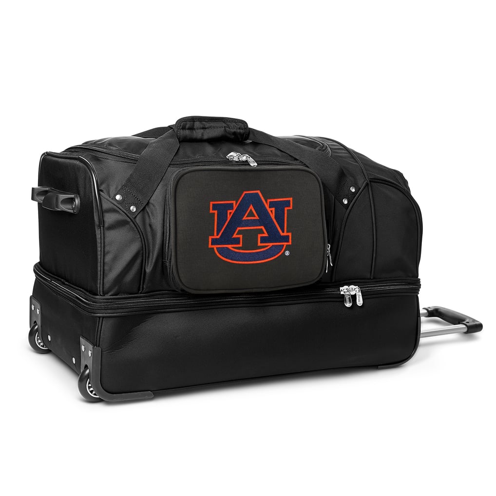 Auburn Tigers MOJO 27'' 2-Wheel Drop Bottom Rolling Duffel Bag - Black