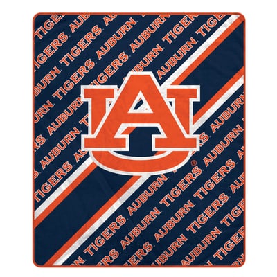 Auburn Tigers Pegasus 60" x 70" Diagonal Lined Wordmark Ultra Soft Blanket
